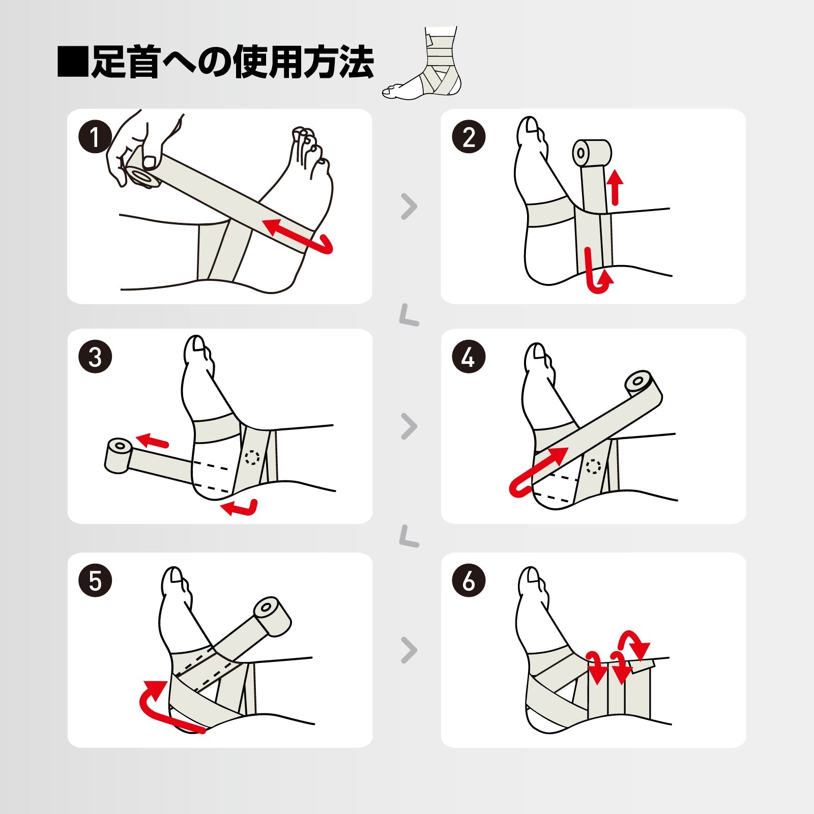 バンデージ(面ファスナー付) 10cm幅 (1本)