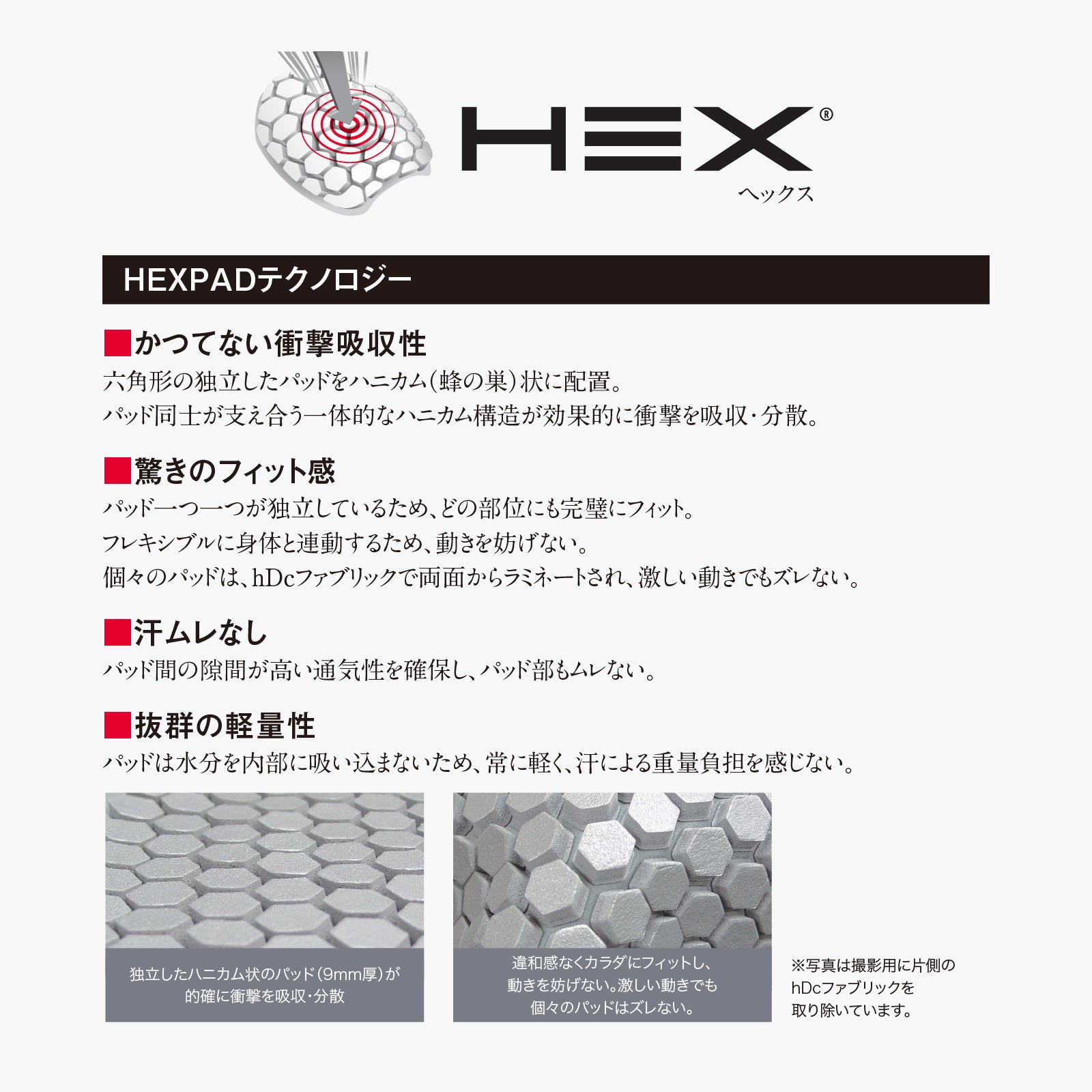 HEX ニーパッド 3/4レングス タイツ - McDavid｜サポータ
