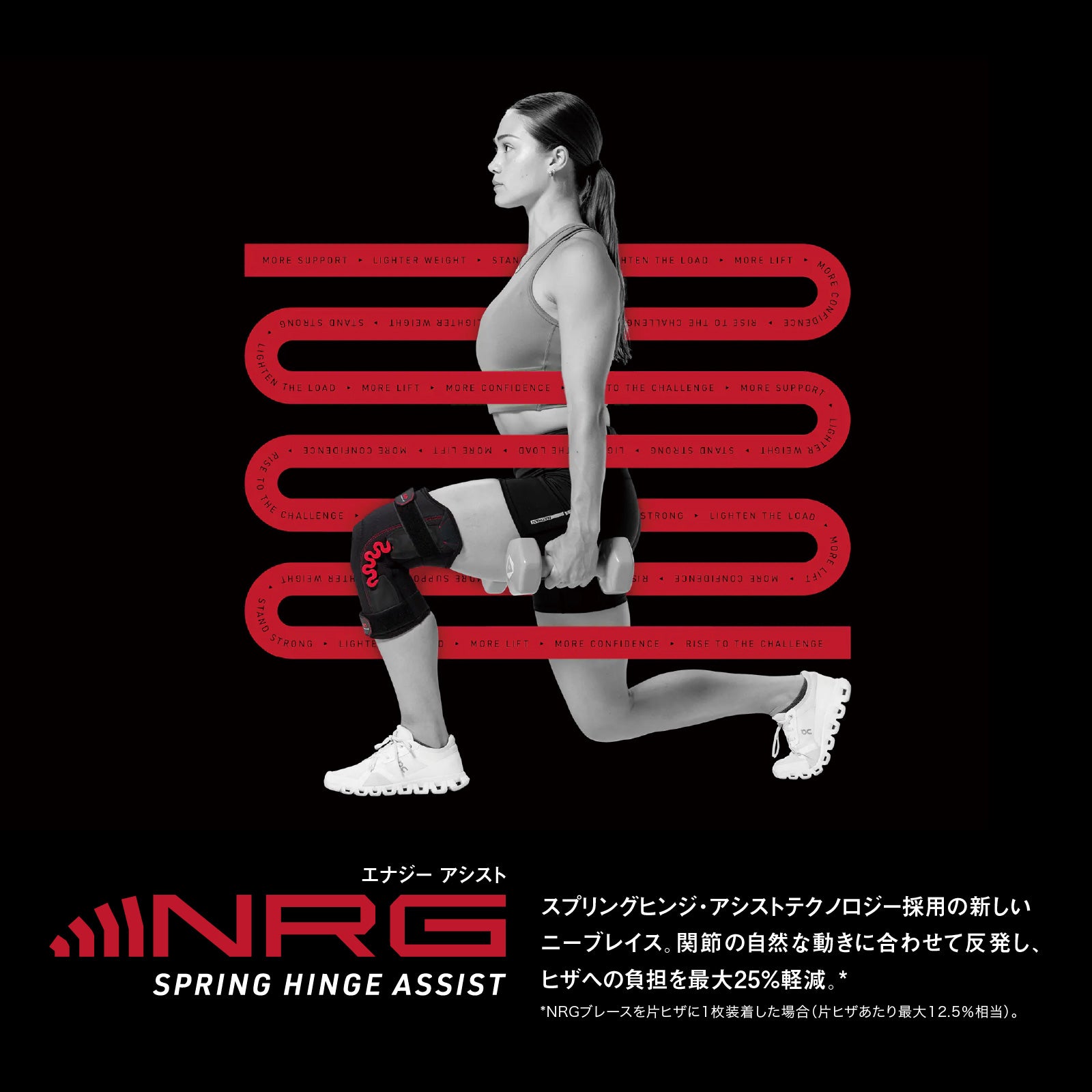 NRG スプリングヒンジ ニーブレイス
